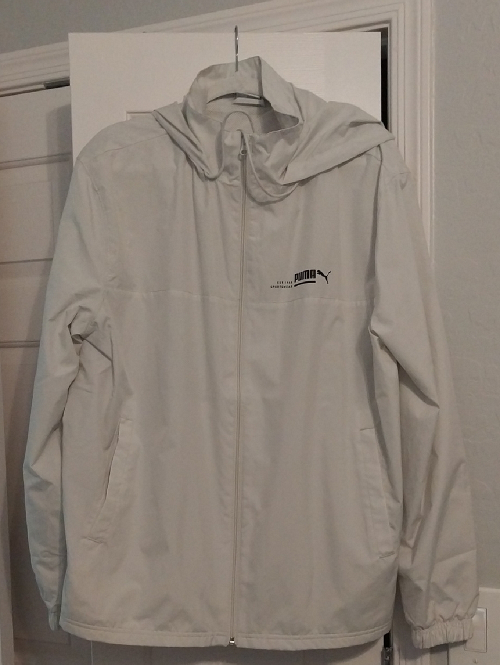 Puma White Hooded Utility Jacket